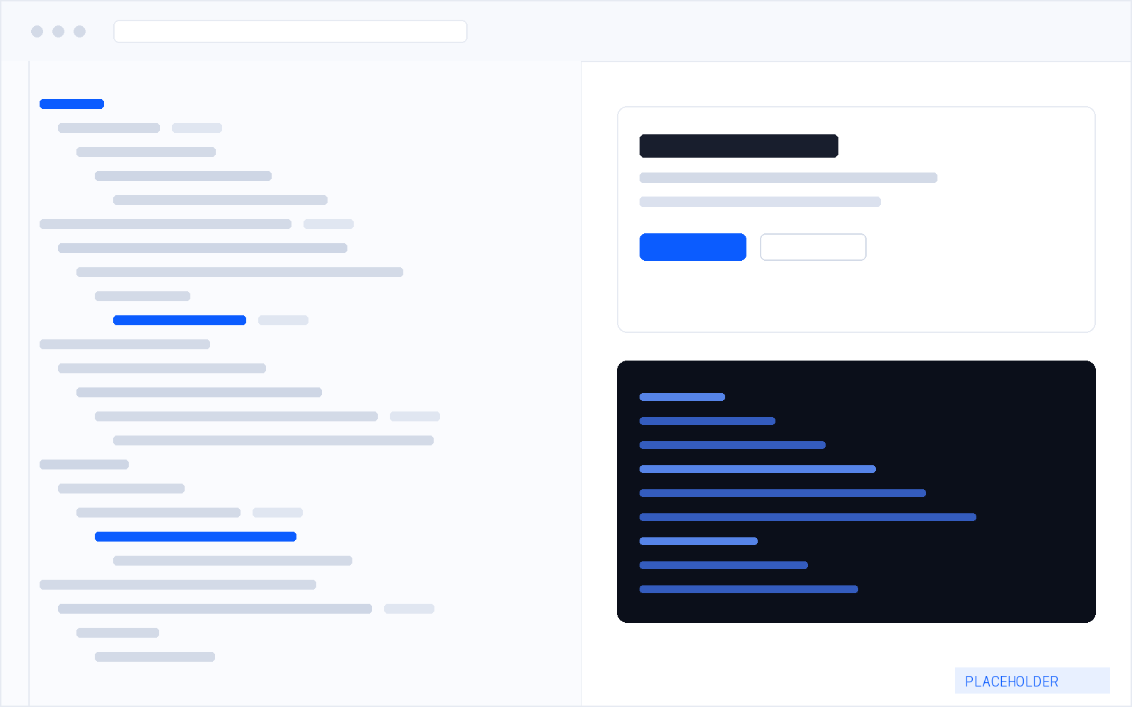 Placeholder screenshot of the developer tool